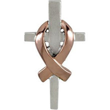 Load image into Gallery viewer, Sterling Silver 20 mm Remember Our Troops Cross Pendant
