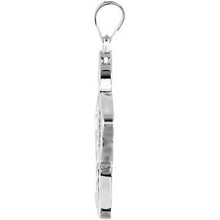 Load image into Gallery viewer, Sterling Silver 24.32x23.64 mm Forget Me Not Pendant
