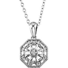 Charger l&#39;image dans la galerie, Sterling Silver .04 CTW Diamond 18&quot; Necklace
