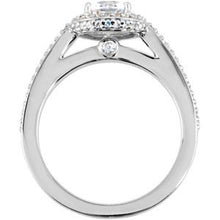 Load image into Gallery viewer, 14K White 6.5 mm Round 1 3/8 CTW Diamond Semi-Set Engagement Ring
