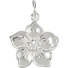 Load image into Gallery viewer, Sterling Silver Forget Me Not Charm
