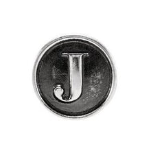 Load image into Gallery viewer, Sterling Silver 10.6 mm Letter 
&quot;J&quot; Alpha Cylinder Bead
