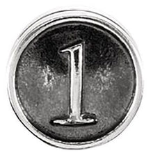 Charger l&#39;image dans la galerie, Sterling Silver Numeral #7 Cylinder Bead
