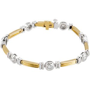 Bezel-Set Line Bracelet
