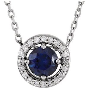 Platinum 1/2 CTW Diamond 16" Necklace