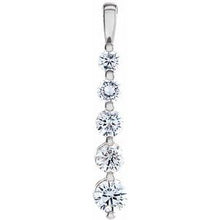 Load image into Gallery viewer, Journey 5-Stone Diamond Pendant
