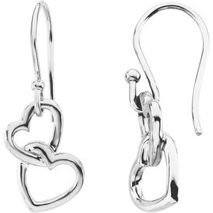 Interlocking Heart Earrings