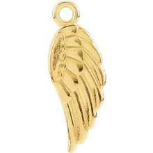 Load image into Gallery viewer, 14K Yellow 19.7x5.5 mm Angel Wing Dangle
