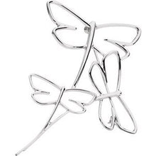 Load image into Gallery viewer, Sterling Silver Dragonfly Fashion Brooch
