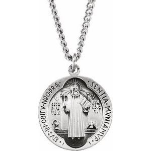 St. Benedict Medal Necklace or Pendant   