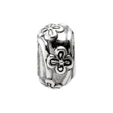 Charger l&#39;image dans la galerie, Sterling Silver 11x6.25 mm Floral-Inspired Bead
