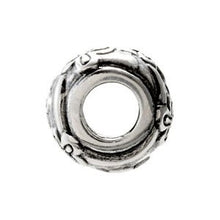 Charger l&#39;image dans la galerie, Sterling Silver 11x6.25 mm Floral-Inspired Bead
