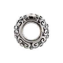 Charger l&#39;image dans la galerie, Sterling Silver 10x5.75 mm Decorative Bead
