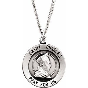 St. Charles Medal Necklace or Pendant  
