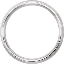 Load image into Gallery viewer, 18K White 8 mm Beveled-Edge Comfort-Fit Band Size 11.5
