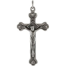 Load image into Gallery viewer, Sterling Silver 41.5x22.7 mm Crucifix Pendant
