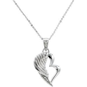 Sterling Silver The Broken Wing 18" Necklace