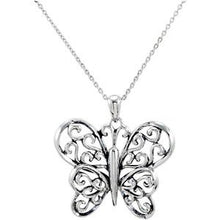 Charger l&#39;image dans la galerie, Sterling Silver The Butterfly Principle 18&quot; Necklace
