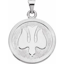 Load image into Gallery viewer, Sterling Silver 23 mm Holy Spirit (Dove) Medal

