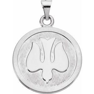 Sterling Silver 23 mm Holy Spirit (Dove) Medal