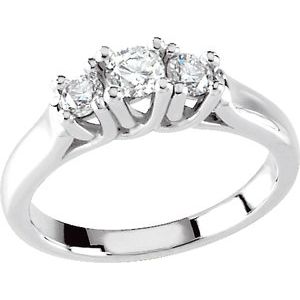 Three-Stone Anniversary Band    