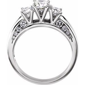 Three-Stone Engagement Ring 