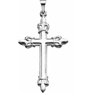 Fleur-de-Lis Cross Pendant