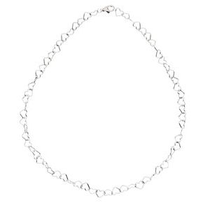6 mm Sterling Silver Heart Link Chain