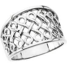 Charger l&#39;image dans la galerie, Sterling Silver 13 mm Band Size 7
