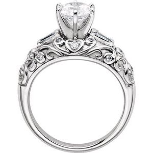 Vintage-Style Engagement Ring Base