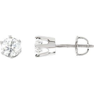14K White 1.5 CTW Diamond Earrings