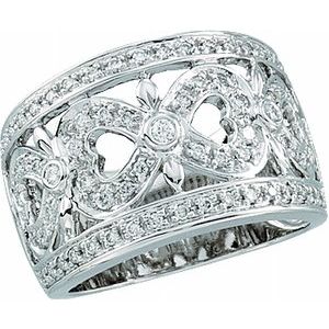 Openwork Diamond Band