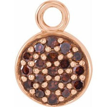 Load image into Gallery viewer, 14K Rose 1/10 CTW Brown Diamond Dangle
