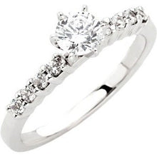 Load image into Gallery viewer, 14K White 3/4 CTW Diamond Engagement Ring
