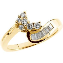 Charger l'image dans la galerie, Bague de fiançailles diamant 14K jaune 5/8 CTW
