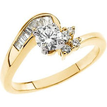 Charger l'image dans la galerie, Bague de fiançailles diamant 14K jaune 5/8 CTW

