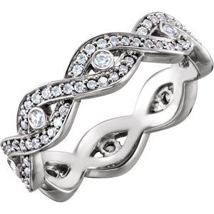 Infinity-Inspired Eternity Band