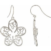 Charger l&#39;image dans la galerie, Sterling Silver Flower &amp; Butterfly Earrings
