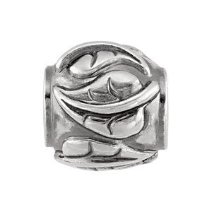 Sterling Silver 10.75x10.25 mm Ivy Leaf Bead