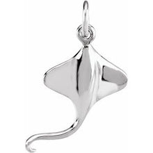 Load image into Gallery viewer, Sterling Silver Stingray Charm
