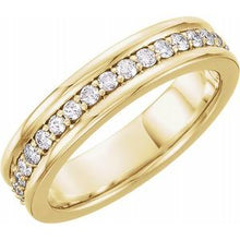 Load image into Gallery viewer, 14K Yellow 3/4 CTW Diamond Eternity Band Size 11

