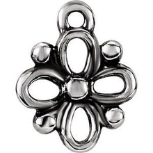 Load image into Gallery viewer, Sterling Silver Celtic-Inspired Flower Dangle with Jump Ring
