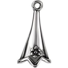 Load image into Gallery viewer, Sterling Silver Floral-Inspired Dangle Component
