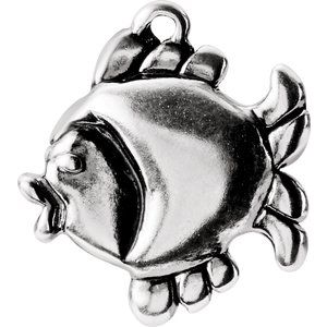 Sterling Silver Fish Dangle Component