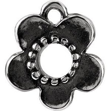 Load image into Gallery viewer, Sterling Silver Floral-Inspired Dangle Component

