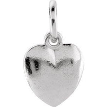 Charger l&#39;image dans la galerie, Sterling Silver 10.85x8.9 mm Puffed Heart Charm
