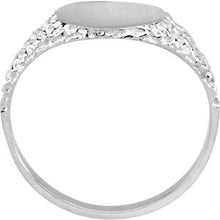 Load image into Gallery viewer, Sterling Silver 9 mm Round Signet Ring
