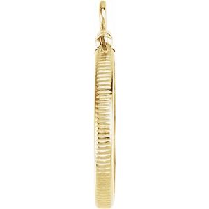 19x1.5 mm Screw-Top Coin Edge Coin Frame Dangle