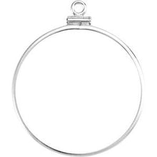Load image into Gallery viewer, 30.5x2.1 mm Screw-Top Coin Edge Coin Frame Dangle
