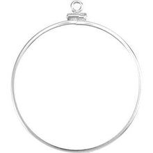 Load image into Gallery viewer, Sterling Silver Dangle Mounting for 38.2x2.8 mm Coin
